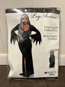 Damen Gothic Kleid Erwachsenengröße Kostüme schwarz Medium Large US - Bild 1 von 4