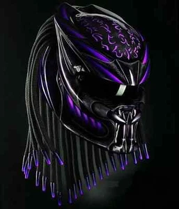 GREAT PREDATOR MOTORCYCLE HELMET STREET FIRE STYLE (DOT & ECE CERTIFIED) - Picture 1 of 11