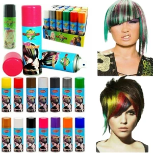 Party Success Temporary Hair Colour Spray Wash Out Hair Colours Hair Spray - Picture 1 of 32