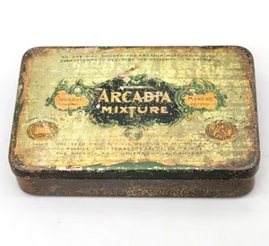 RARA LATA DE TABACO ANTIGUA MEZCLA ARCADIA - SURBURG CO. MAKERS NUEVA YORK 1893 - Imagen 1 de 9