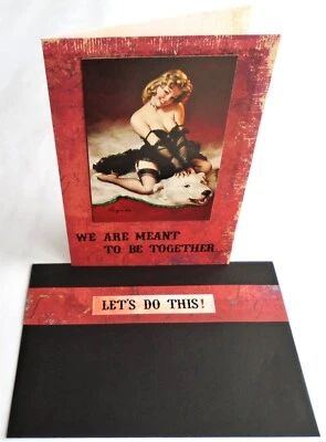 GIL ELVGREN. WILL YOU MARRY ME CARD.  HANDMADE ORIGINALS.15x22cm - Image 1 of 4