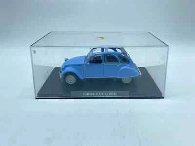 MODELLINO AUTO CITROEN 2 CV 4 1976 CELESTE - EDICOLA - SCALA 1:24 AUTO VINTAGE#2 - Immagine 1 di 4