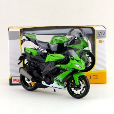 Maisto 1:12 Kawasaki Ninja ZX-10R Diecast Motorcycle Bike Model Toy Collection - Image 1 of 4