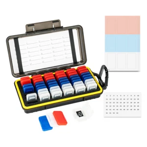 Étui support de carte mémoire en plastique transparent rangement pour 54 MicroSD Micro SD MSD TF - Photo 1 sur 11