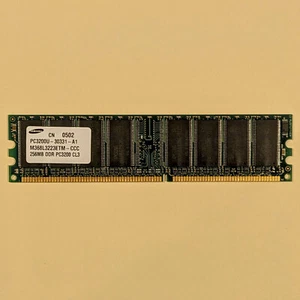 🔧 (×1) 256MB DDR1 Samsung Memory / RAM @400MHz [TESTED | FOR DESKTOPS] - Picture 1 of 3