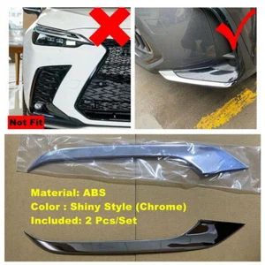 Chrome Front Fog Lights Eyelid Trim Strip For Lexus NX250 350 350h 450h+ 2022-26 - Imagen 1 de 8