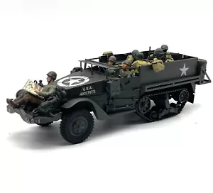 Gonio Halftrack U.S.A. US Army militare con soldati e accessori, 1:24, RV16 - Foto 1 di 9