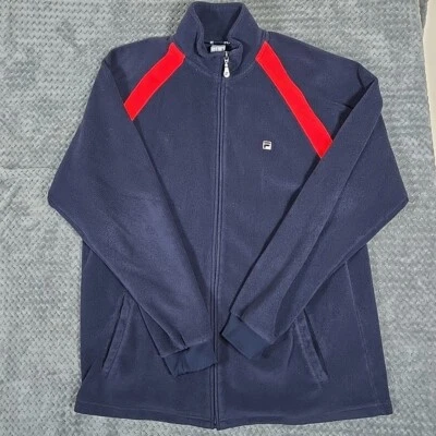 Vintage Fila Sport Sweatshirt Mens XL Blue Full Zip Sportswear Streetwear Casual - Image 1 of 4
