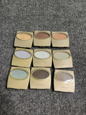 L'Oreal Wear Infinite Single Eye Shadow  Mixed Lot 9 Azure Sable Bark Mint +More - Image 1 of 4