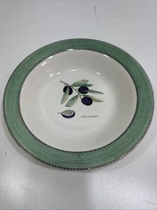 Wedgwood Sarah's Garden 10 3/8" individuelle Pastaschale, grüner Rand - Bild 1 von 9