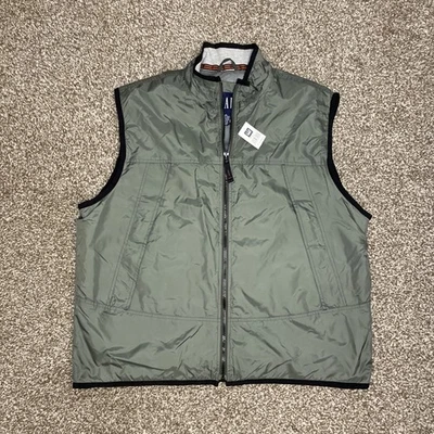 LGap Mens Utility Vest Nylon Gray XL Full Zip 90s Trail Gorpcore Y2K New NWT VTG - Image 1 of 4