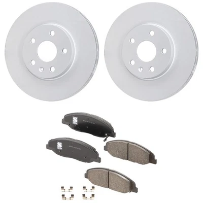 Front Brake Disc Rotors and Pads Kit For Cadillac CTS 2008 2009 2010 2011-2014 Foto 1 de 4