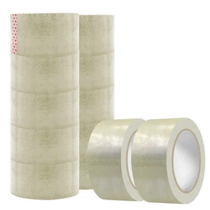 12 Rolls Clear Packing Tape for Shipping Packaging Moving Sealing, 2" Wide x ... - Picture 1 of 8