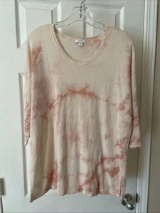 PURE JILL Damen Pull Over Top Pretty Pink Stretch 3/4 Arm Gr. S wunderschön - Bild 1 von 3