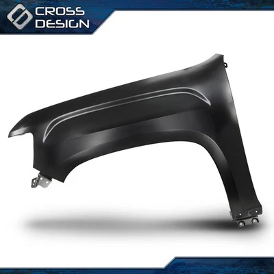 Крыло переднее левое со стороны водителя стальное черное подходит для 2015-2022 GMC Canyon - Изображение 1 из 4