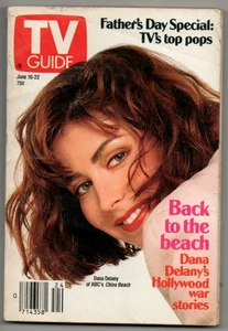 TV Guide Magazine June 16 1990 Dana Delany China Beach BET TV Fathers - Picture 1 of 4