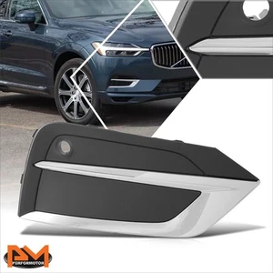 For 18-21 Volvo XC60 Front Passenger Right Side Fog Light Cover Chrome/Black - Picture 1 of 4