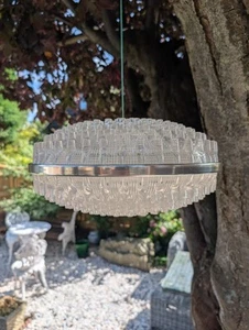 Vintage Space Age Atomic Retro UFO Ceiling Light Shade Pendant 1960’s-1970’s - Picture 1 of 7
