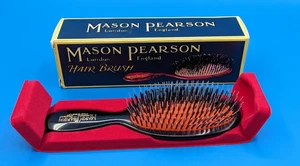 Mason Pearson - Cepillo para el cabello - Cerdas de bolsillo y nailon - BN4 - Rubí oscuro - NUEVO EN CAJA - Imagen 1 de 9