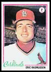 1978 Topps #281 Eric Rasmussen - St. Louis Cardinals - Nm - Id105