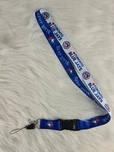 🔥NEW🔥 Toronto Blue Jays KeyChain Badge Holder MLB Lanyard Detachable Clip - Picture 1 of 1