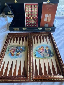 Luxury Persian Backgammon Board Inlaid Mother of Pearl HANDMADE - Picture 1 of 14