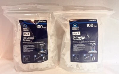 NEW Project Source Flat A Floor Tile Leveling System Clips 1690484 - Lot of 2 - Image 1 of 2