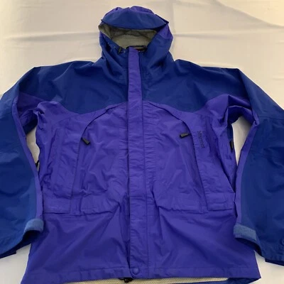 Chaqueta Marmot Goretex Para Hombre Grande De Colección Azul Marino Con Capucha Esquí Nieve Usada en Excelente Condición Foto 1 de 4