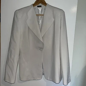 Carla Zampatti 12 Creamy Off White Jacket Blazer -marked - Picture 1 of 8