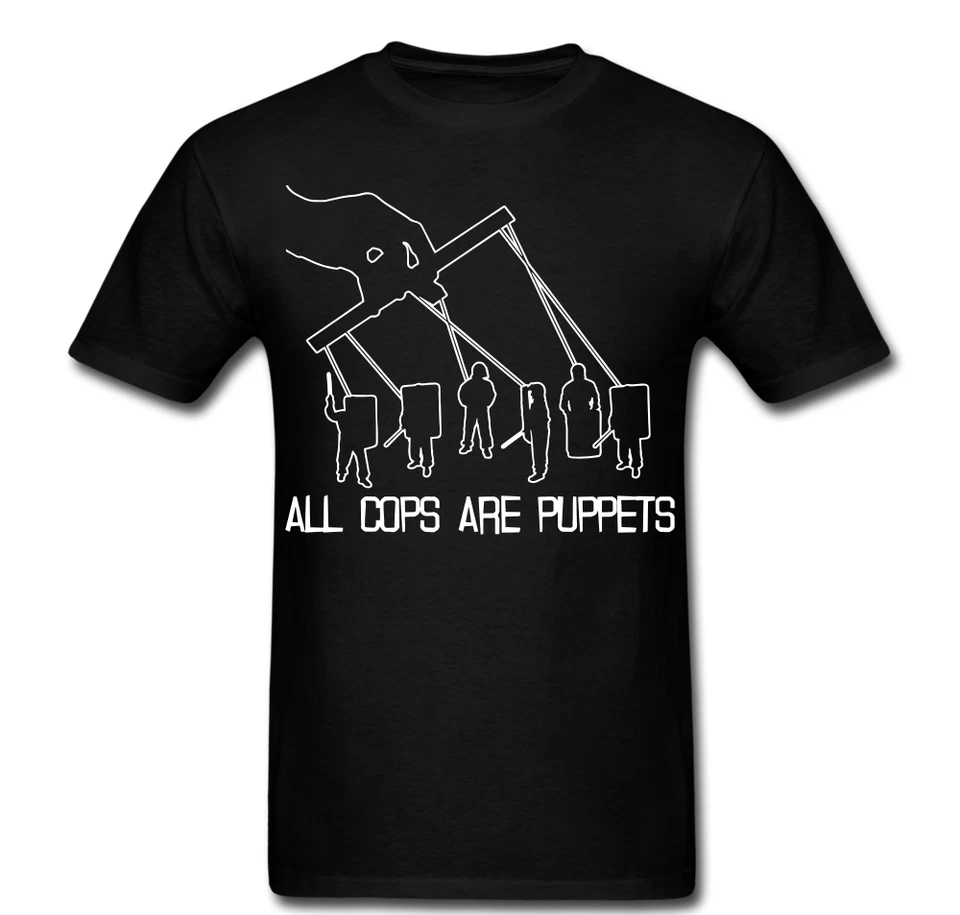 Anarchy Protest Freedom ACAP Puppets Police T shirt tee Unisex - Image 1 of 1