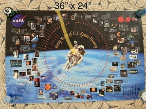 Póster de 40 años de historia espacial de Estados Unidos de la NASA difícil de encontrar - Imagen 1 de 1
