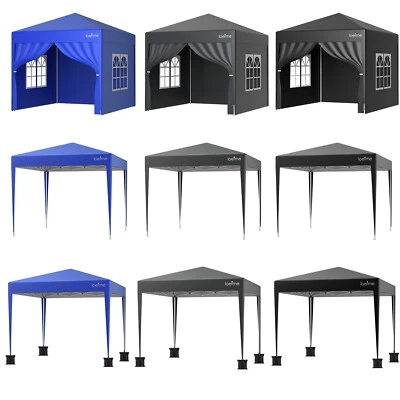 LOEFME 2.5x2.5m Pop Up Gazebo Heavy Duty Marquee Outdoor Garden Party Patio Tent Canopy