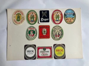 LARGE COLLECTION OF BEER LABEL VINTAGE BEER BOTTLE BREWERY LABELS x 100+ - Picture 1 of 13