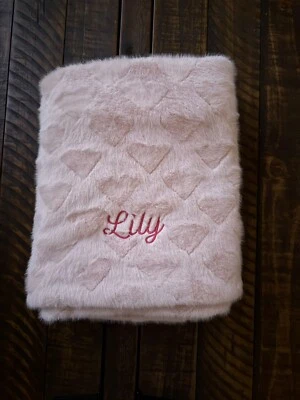 Manta de bebé Pottery Barn Kids Sweetheart de piel sintética nueva sin etiquetas mono “lirio” Foto 1 de 3