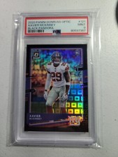 2020 Donruss Optic Xavier McKinney BLACK PANDORA Rookie Card #1/25 PSA 9 MINT
