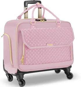 Rolling Laptop Bag, Briefcase for Women with 4 Spinner Wheels and Telescopic ... - Picture 1 of 2
