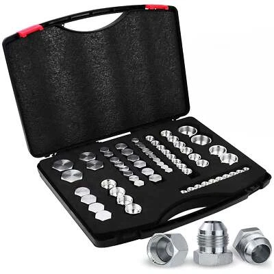 TWIN EAGLES 64 Pcs 37 Degree JIC Cap and Plug Hydraulic Blanking Kit