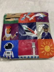 Emirates Airline Dubai Mochila Bolsa de Lona Bolso Plegable - Imagen 1 de 4