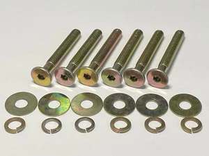 Juego de 6 tornillos hexagonales tapa de enchufe de accionamiento M8 x 60 mm pernos lavadora - Imagen 1 de 4