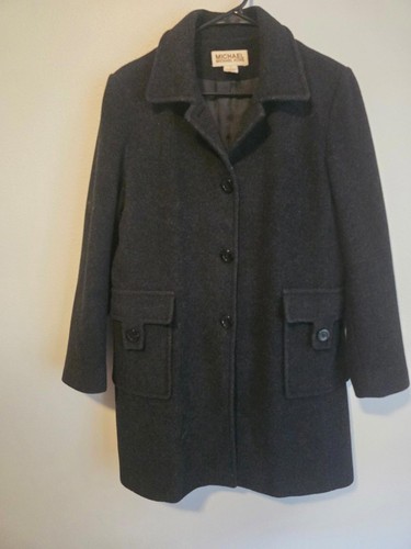 Cappotto di lana grigio scuro Michael Kors (M)