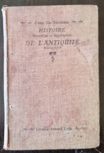 HISTOIRE narrative et descriptive de L'ANTIQUITE par Charles Seignobos (1914) - Imagen 1 de 6
