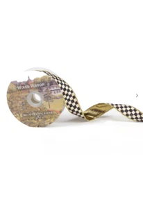 MacKenzie Childs Courtly Check 1” Ribbon - SOLD BY THE YARD - Picture 1 of 1