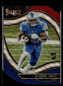 2020 Panini Select Prizm Red/White/Blue Field Level Die-Cut D'Andre Swift Rookie - Picture 1 of 2