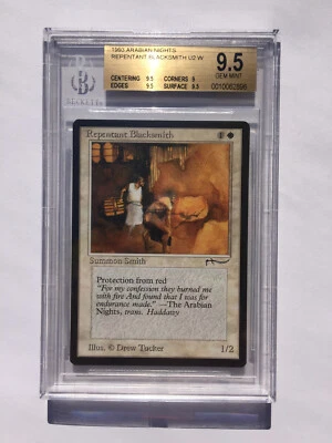 BGS 9.5 | Repentant Blacksmith | MtG Arabian Nights | Gem Mint (PSA CGC 10) - Image 1 of 2