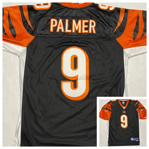 Carson Palmer Cincinnati Bengals Reebok Sewn JerseyMens Large +2 Length Cover