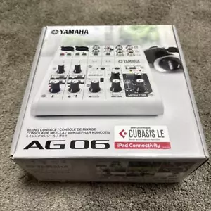 YAMAHA AG06MK2 W Live Streaming Mixer White 6ch AG Series DSP Effect AG06MK2W - Picture 1 of 11