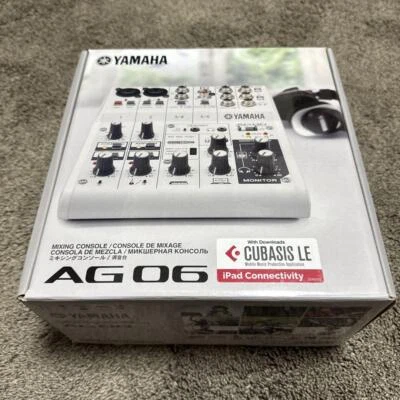 YAMAHA AG06MK2 W Live Streaming Mixer White 6ch AG Series DSP Effect AG06MK2W - Image 1 of 4