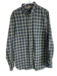 Banana Republic taglia L uomo flanella verde a quadri  - Foto 1 di 7