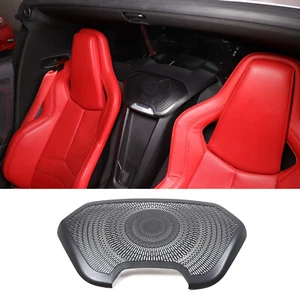 Cubierta de altavoz trasero cascada de acero inoxidable negro para Corvette C8 1LT 2020-2023 - Imagen 1 de 13