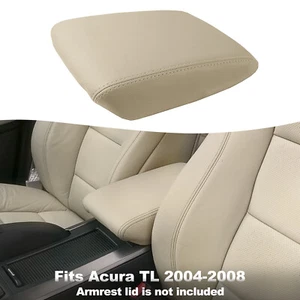 Cubierta de repuesto para reposabrazos con tapa de consola de cuero beige tostado para Acura TL 2004-2008 - Imagen 1 de 7
